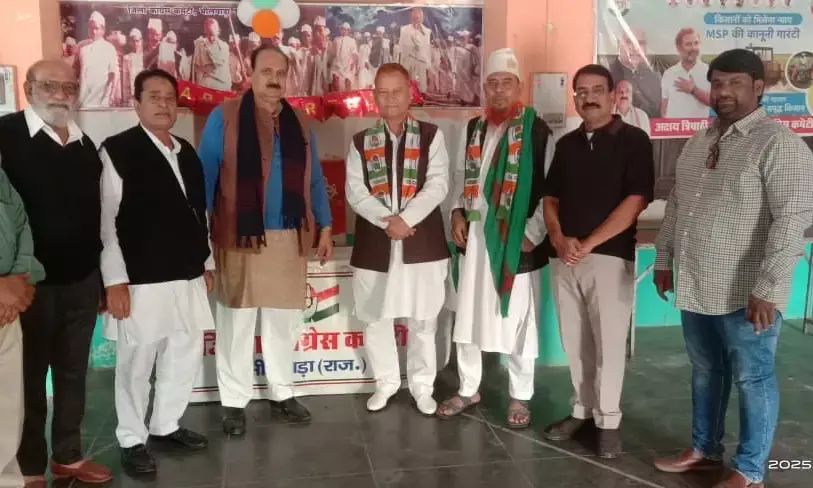 अजमेर संभाग BLA- 1 खान ने जिला कांग्रेस कार्यालय में SIR कार्यक्रम पर की चर्चा