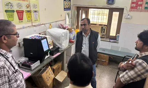 उपजिला चिकित्सालय माण्डलगढ़ में सीएमएचओ डाॅ. गुर्जर का औचक निरीक्षण