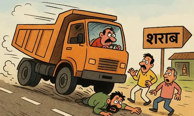 जयपुर में शराबी डम्पर चालक से 15 लोगों की मौत के बाद भी हाईवे पर खुलेआम चल रही शराब दुकानें