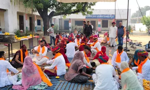 सोपुरा में सरस्वती मंदिर का किया जिर्णोद्धार, शुभ मुहूर्त की मूर्ति स्थापना