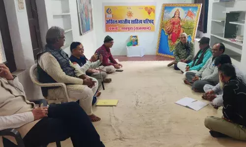 शाहपुरा में साहित्य परिषद की मासिक गोष्ठी में देशभक्ति की रचनाओं से गूंजा जोश