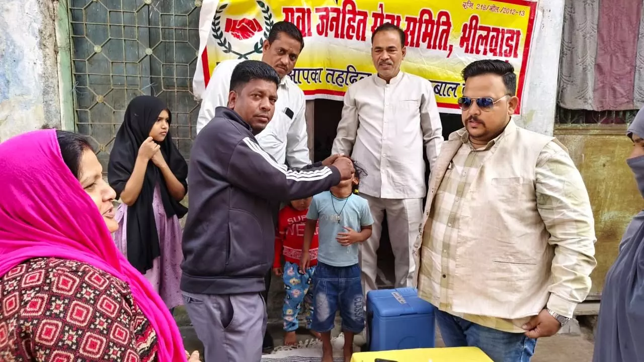 गांधी नगर में पोलियो टीकाकरण अभियान का शुभारंभ