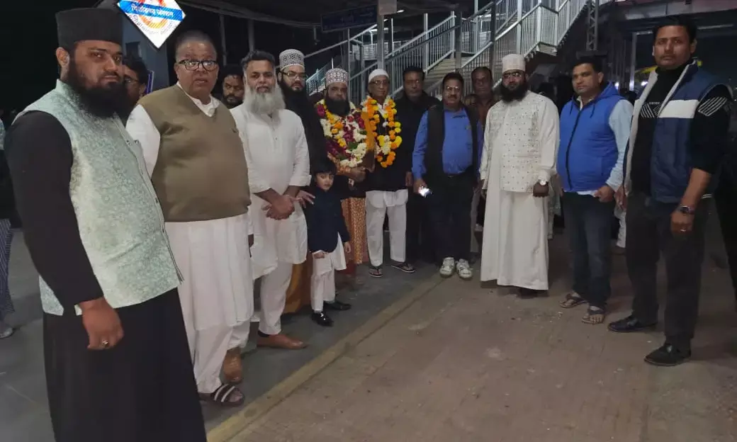 उमराह के लिए रवाना हुए शहर के 41 जायरीन