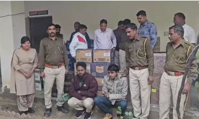 राजसमंद में आबकारी विभाग की बड़ी सफलता, अवैध शराब से भरा कंटेनर जब्त