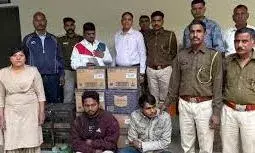 35 लाख रुपए की अवैध शराब जब्त/दो तस्करों को गिरफ्तार