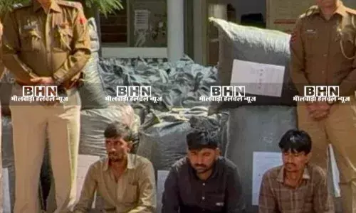 तीन करोड़ 20 लाख रुपये कीमत का 21 क्विंटल डोडा-चूरा सहित ट्रक जब्त, जीजा-साला सहित तीन गिरफ्तार