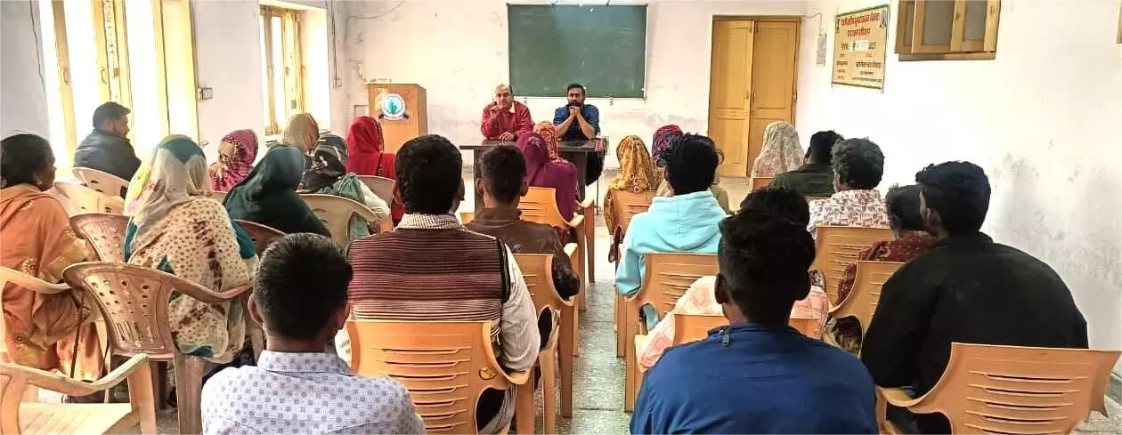 विमुक्त, घुमन्तु एवं अर्द्ध घुमन्तु समुदाय हेतु प्रशिक्षण आयोजित