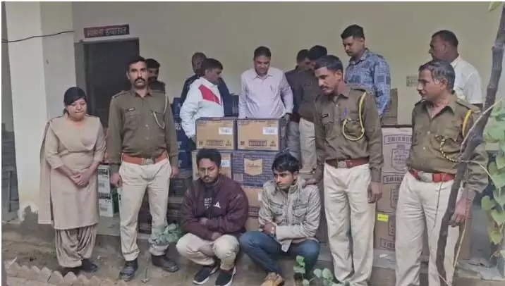 राजसमंद में आबकारी विभाग की बड़ी सफलता, अवैध शराब से भरा कंटेनर जब्त