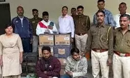 35 लाख रुपए की अवैध शराब जब्त/दो तस्करों को गिरफ्तार