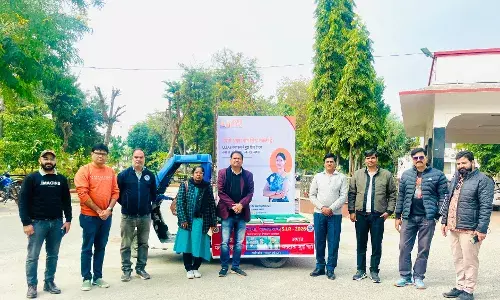 राजसमंद में नवभारत साक्षरता कार्यक्रम के तहत साक्षरता रथ रवाना