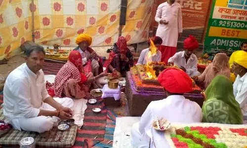 वीर तेजाजी महाराज मंदिर में तीन दिवसीय प्राण प्रतिष्ठा आयोजन वीर तेजाजी महाराज मंदिर में तीन दिवसीय प्राण प्रतिष्ठा आयोजन