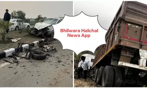 बेकाबू कार डिवाइडर कूदी, बचाने के प्रयास में ट्रेलर सड़क से उतरा, छह घायल, जोगणियां माता जा रही थी कार बेकाबू कार डिवाइडर कूदी, बचाने के प्रयास में ट्रेलर सड़क से उतरा, छह घायल, जोगणियां माता जा रही थी कार