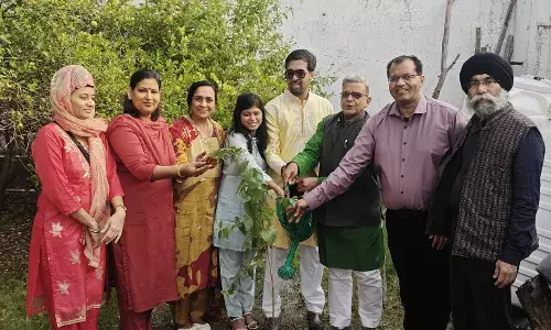 फेरों से पूर्व शशांक और प्रीति ने लगाया पारिजात का पौधा