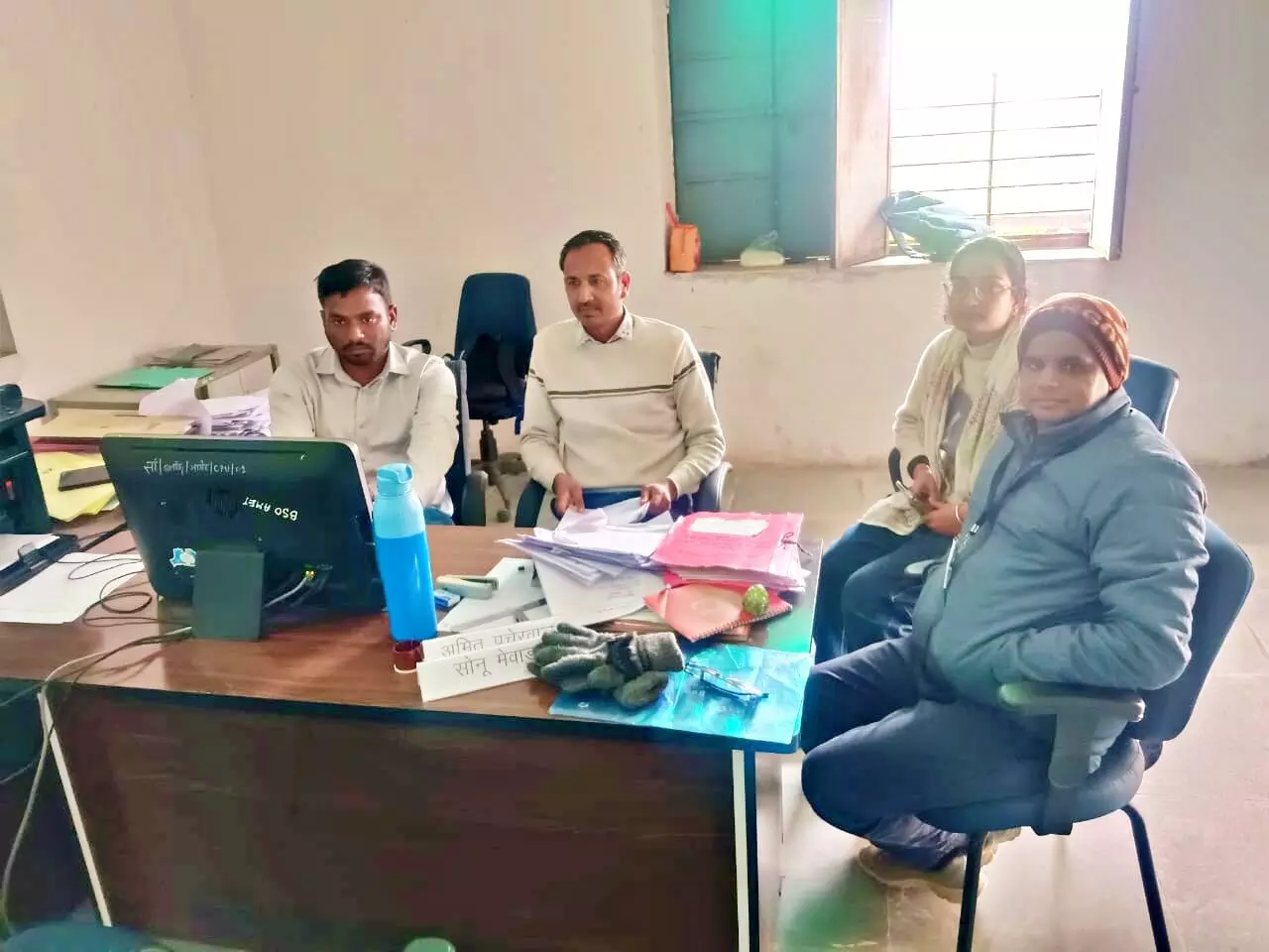 आमेट ब्लॉक सांख्यिकी कार्यालय का निरीक्षण, विभागीय प्रगति और जन आधार कार्यों की समीक्षा