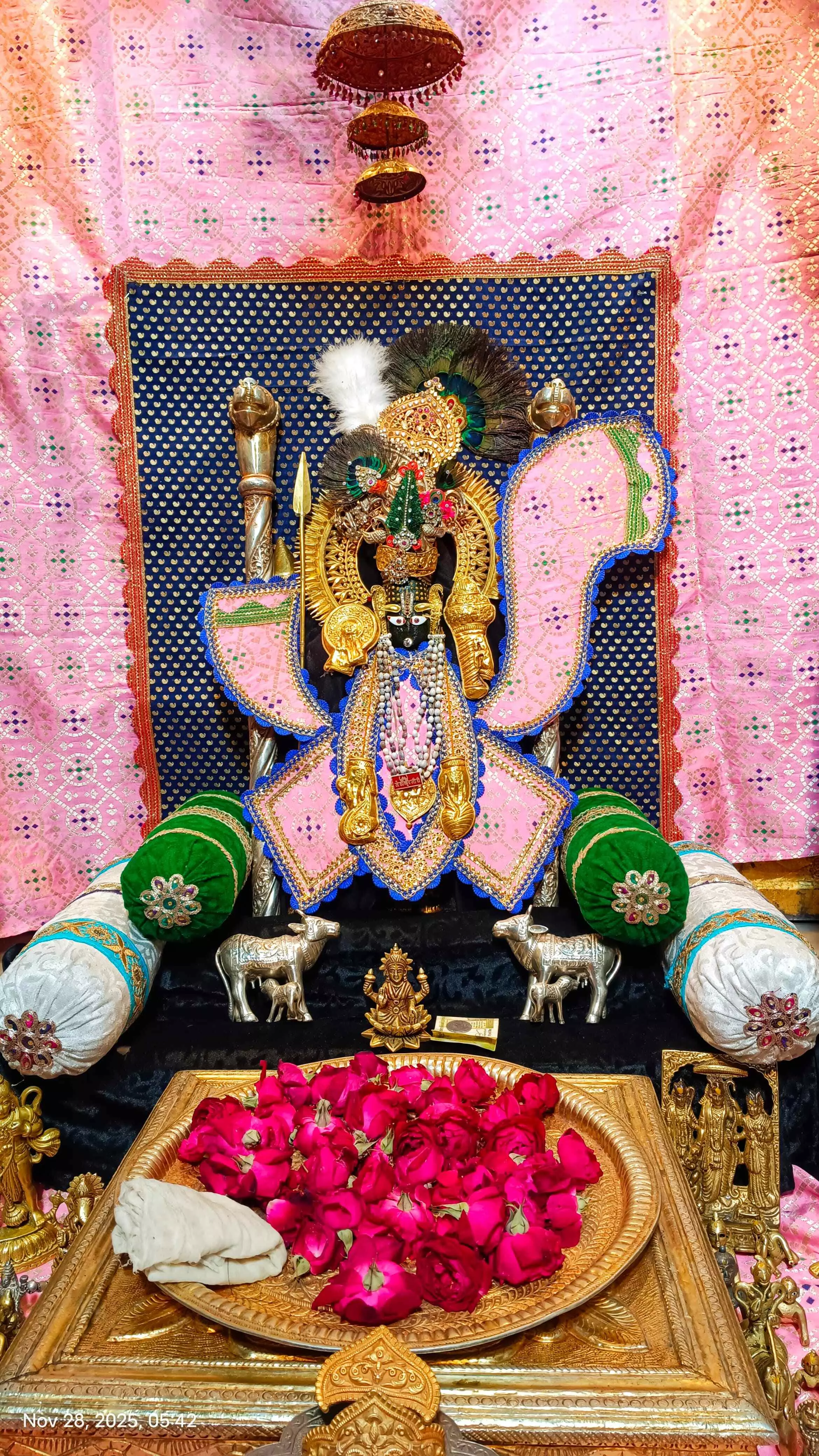 श्री चारभुजा-नाथ जी के *प्रातः* श्रृंगार आरती दर्शन-कोटड़ी  /28.11.2025