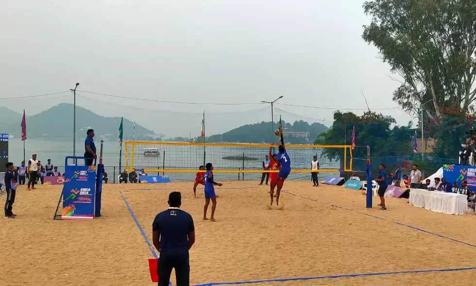 राजस्थान की पहली बीच वॉलीबॉल स्पर्धा उदयपुर में शुरू