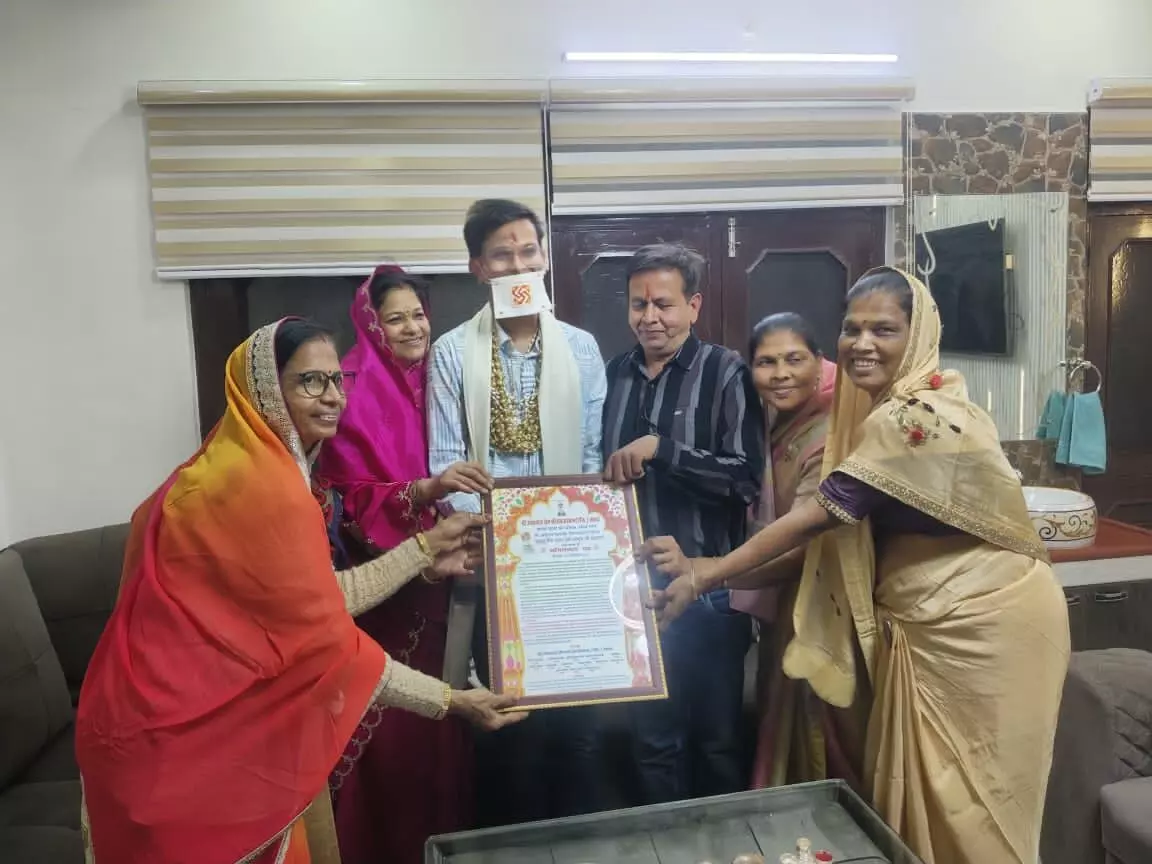 संयम शतम महोत्सव में दीक्षा शतक पूरा, ब्यावर में मुमुक्षु आयुष कोठारी का हुआ सम्मान