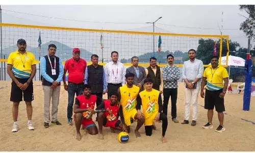 खेलो इंडिया यूनिवर्सिटी गेम्स में दूसरे दिन बीच वालीबॉल आयोजित