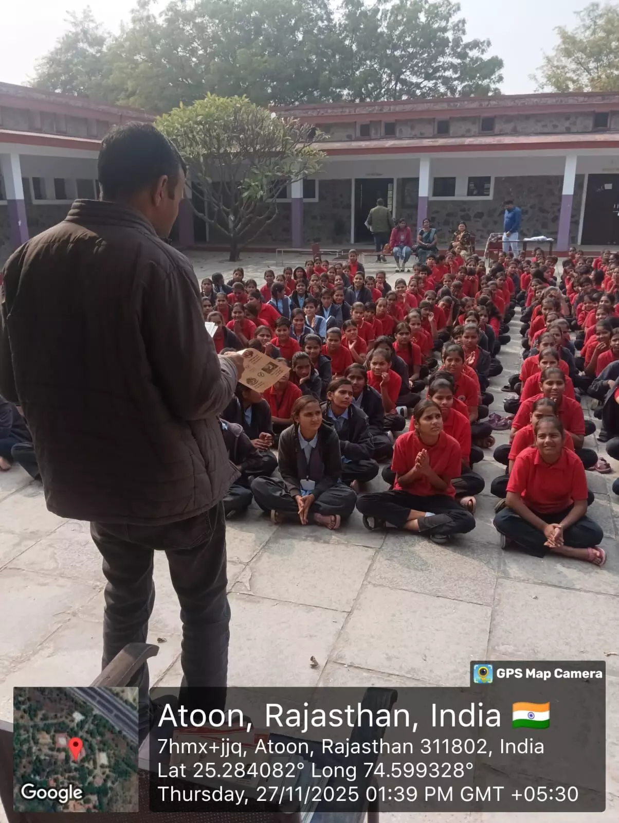 स्कूली विद्यार्थियो को समझाया गुड फूड बेड फूड