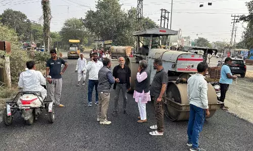 विधायक कोठारी के नेतृत्व में वर्षों पुरानी क्षतिग्रस्त सड़क का नवनिर्माण