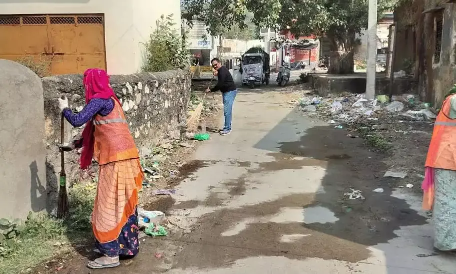 मेवाड़ जनशक्ति दल ने स्वच्छता अभियान के तहत की सफाई