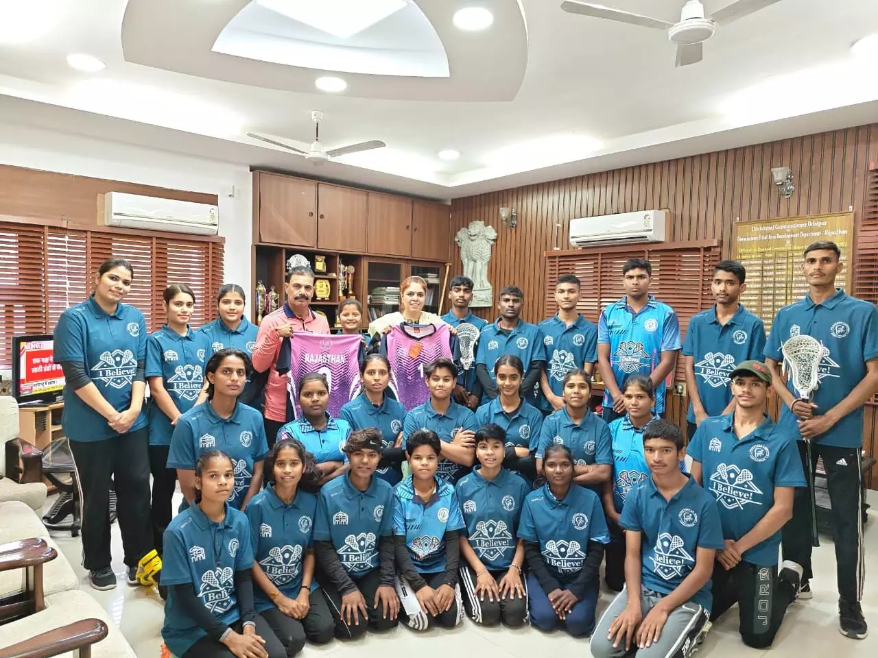 राजस्थान की महिला व पुरुष लेक्रोस टीम फेडरेशन कप में हिस्सा लेने जम्मू रवाना