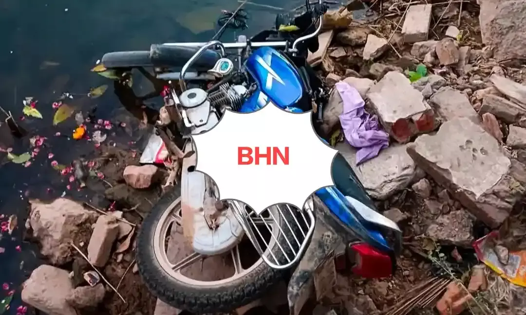 नागदी नदी में प्रौढ़ की बाइक के साथ लाश मिली, फैली सनसनी