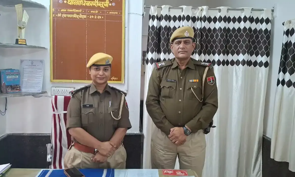 आसींद थाने की पहली महिला थाना प्रभारी बनी श्रद्धा पंचोरी