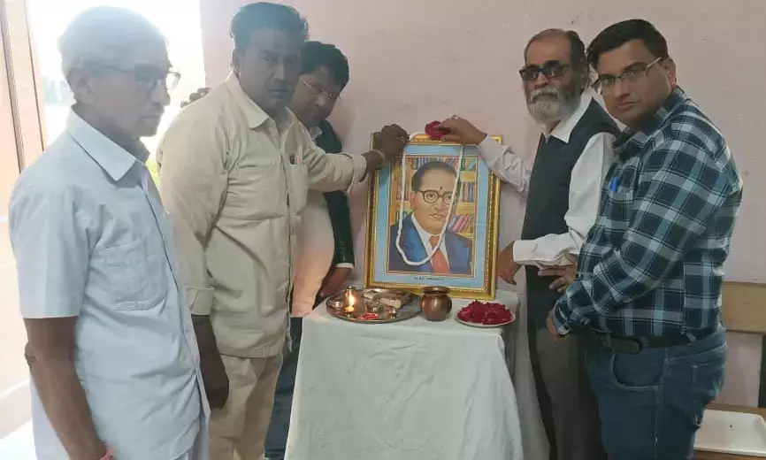 छोटी सादड़ी में बाबा साहेब अंबेडकर का महापरिनिर्वाण दिवस मनाया