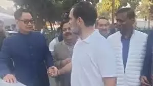 राहुल गांधी ने कहा हम बाबा साहेब के विचारों और संविधान की रक्षा करते हैं