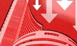 लाल निशान में खुला भारतीय शेयर बाजार, सेंसेक्स 577 अंक टूटा