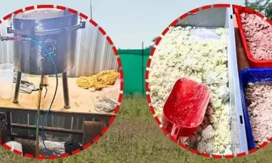 ड्रग्स फैक्ट्री का भंडाफोड़, 192 करोड़ की मेफेड्रोन जब्त, 3 आरोपी गिरफ्तार ड्रग्स फैक्ट्री का भंडाफोड़, 192 करोड़ की मेफेड्रोन जब्त, 3 आरोपी गिरफ्तार