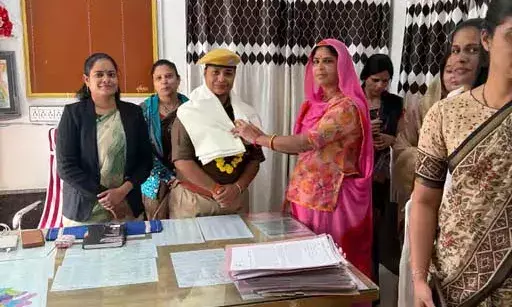 आसींद थाने में महिला सुरक्षा और साइबर अपराध पर बैठक