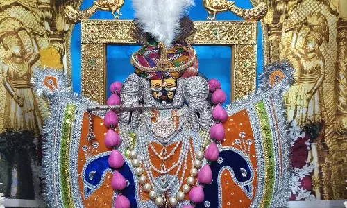 सांवरिया सेठ ने धारण की केसरिया पोशाक, मेवाड़ी पगड़ी और सतरंगी लहरिए में दिए मनोहारी दर्शन सांवरिया सेठ ने धारण की केसरिया पोशाक, मेवाड़ी पगड़ी और सतरंगी लहरिए में दिए मनोहारी दर्शन