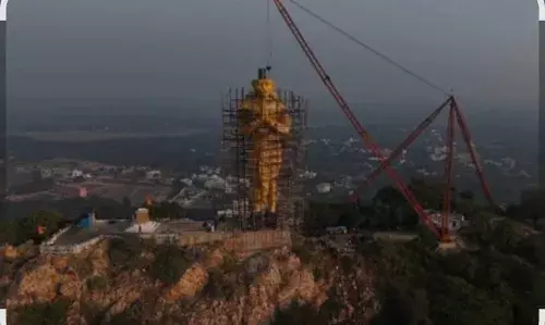 नाथद्वारा में 631 फीट ऊंची दुनिया की सबसे विशाल हनुमानजी की प्रतिमा तैयार नाथद्वारा में 631 फीट ऊंची दुनिया की सबसे विशाल हनुमानजी की प्रतिमा तैयार