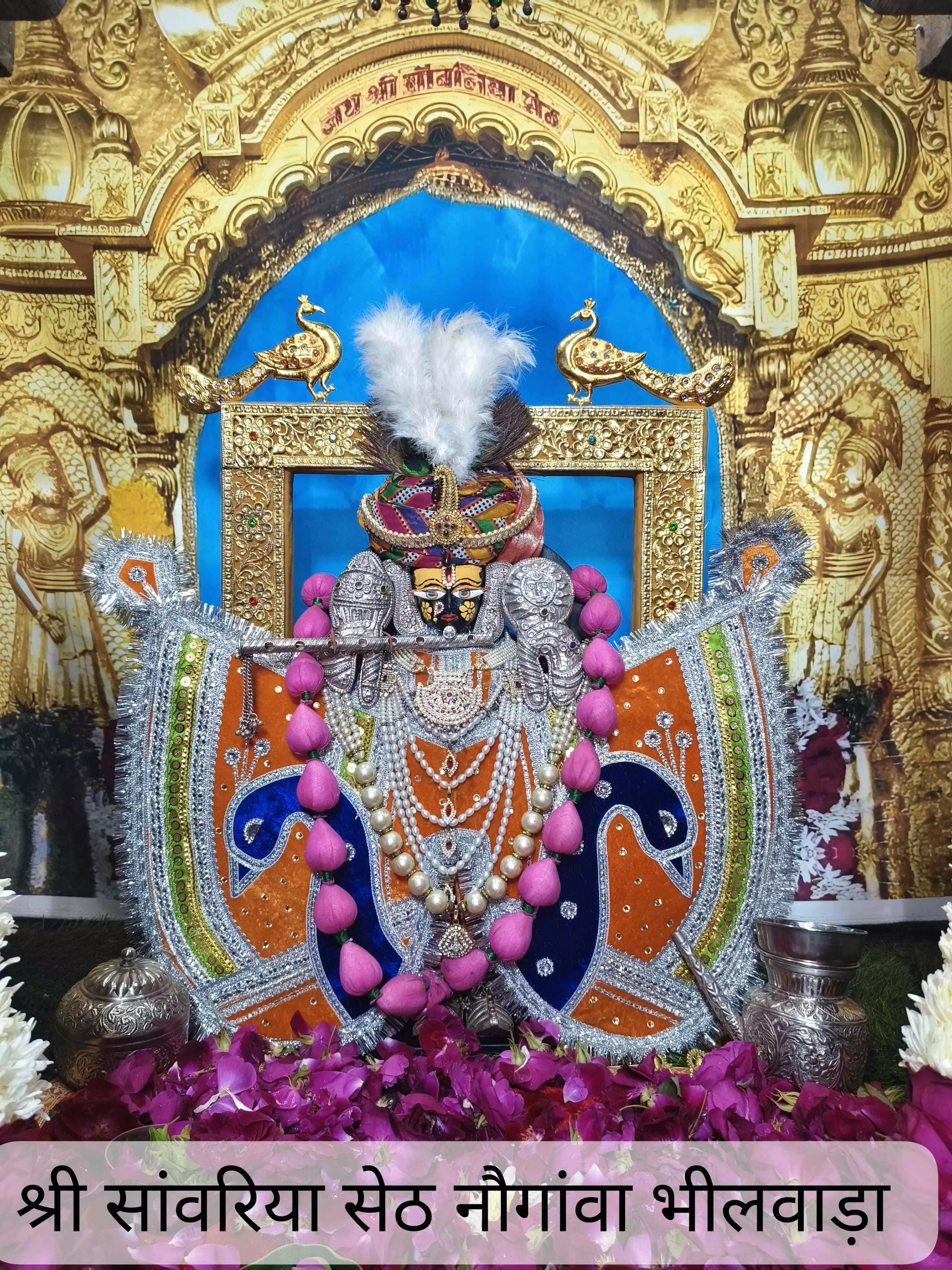 सांवरिया सेठ ने धारण की केसरिया पोशाक, मेवाड़ी पगड़ी और सतरंगी लहरिए में दिए मनोहारी दर्शन सांवरिया सेठ ने धारण की केसरिया पोशाक, मेवाड़ी पगड़ी और सतरंगी लहरिए में दिए मनोहारी दर्शन