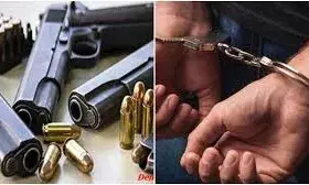 हिस्ट्रीशीटरसद्दाम अवैध पिस्टल व कारतूस के साथ गिरफ्तार