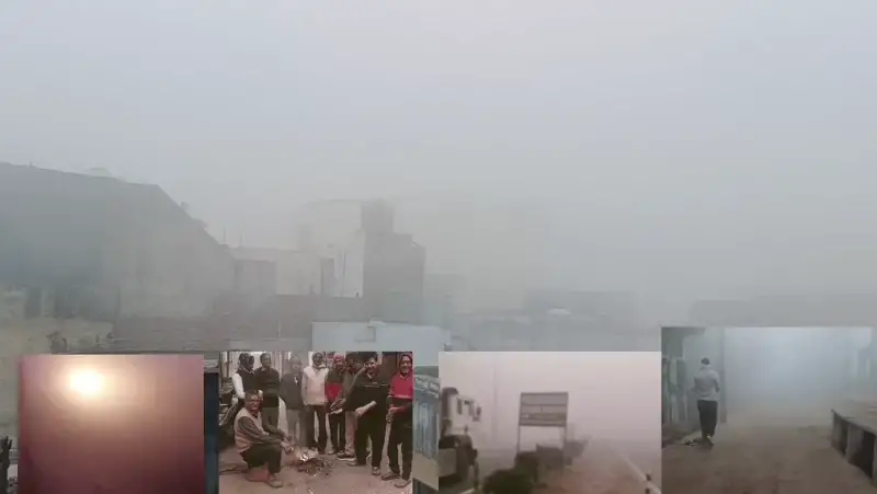 सीजन का पहला घना कोहरा, सड़क और रेल यातायात ठप सीजन का पहला घना कोहरा, सड़क और रेल यातायात ठप