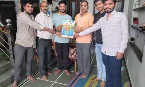 भारतीय थल सेना अग्निवीर में चयन होने पर RSS के खंड कार्यवाह ने किया स्वागत