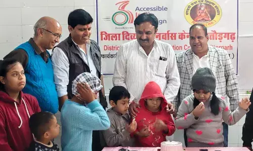 दिव्यांग बच्चों के साथ मनाया मुख्यमंत्री का जन्मदिन