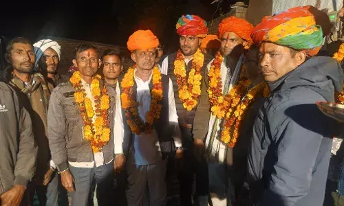 मेंघरास में नवनियुक्त अध्यक्ष मेघवंशी का स्वागत, उमड़ा जनसैलाब