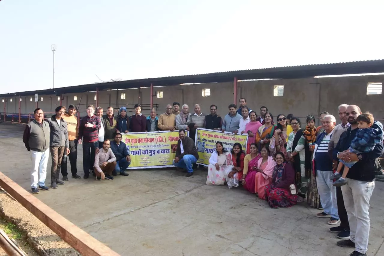 वेणीचंद म सा की पुण्यस्मृति में जैन युवा द्वारा किया गया गौ सेवा कार्यक्रम वेणीचंद म सा की पुण्यस्मृति में जैन युवा द्वारा किया गया गौ सेवा कार्यक्रम