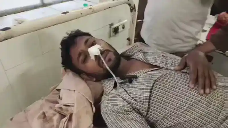 मांडल थाने के बाहर युवक ने विषाक्त पदार्थ पीया हालत गंभीर परिजनों ने पुलिस पर लगाए आरोप