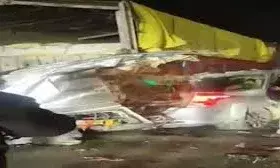 हरिद्वार मार्ग पर कार-ट्रक हादसे में चार की मौत