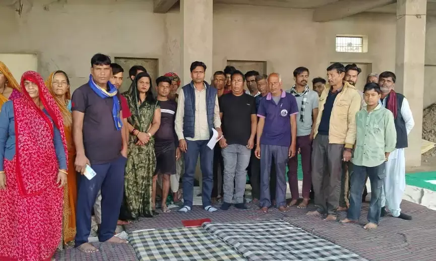 रेलमगरा में दो समुदायों का विवाद, धरना छठवें दिन भी जारी, भीम आर्मी ने उठाई शीघ्र न्याय की मांग