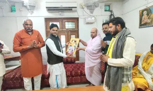 रामनिवास धाम में अध्यात्म की गूंज, अरुणाचार्य महाराज का संत नवनिधराम महाराज से आत्मीय संवाद