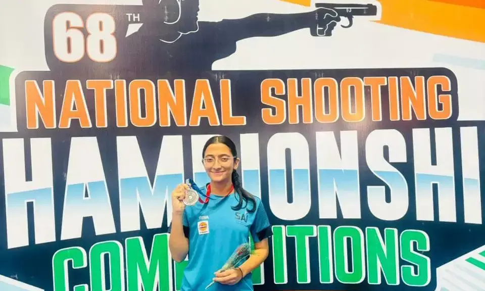 भीलवाड़ा पुलिस शूटर रीटा जाट ने 68वीं राष्ट्रीय शूटिंग प्रतियोगिता में जीता सिल्वर मेडल