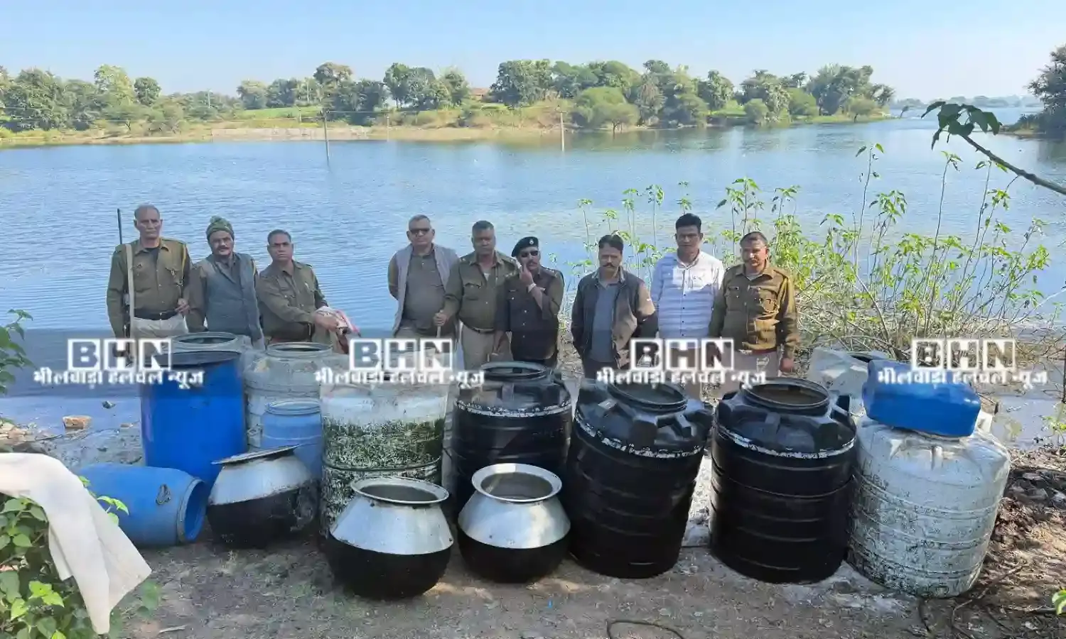 विशेष निरोधात्मक अभियान में हजारों लीटर वॉश और भट्टियां नष्ट