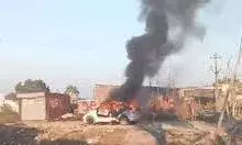 बारां में युवा नेता नरेश मीणा की कार पर हमला और तोलाराम मीणा की गाड़ी में लगाई  आग,