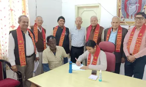 निशुल्क नेत्र जांच मोतियाबिंद ऑपरेशन शिविर में 20 गांवो के 80 रोगियों को दिया परामर्श